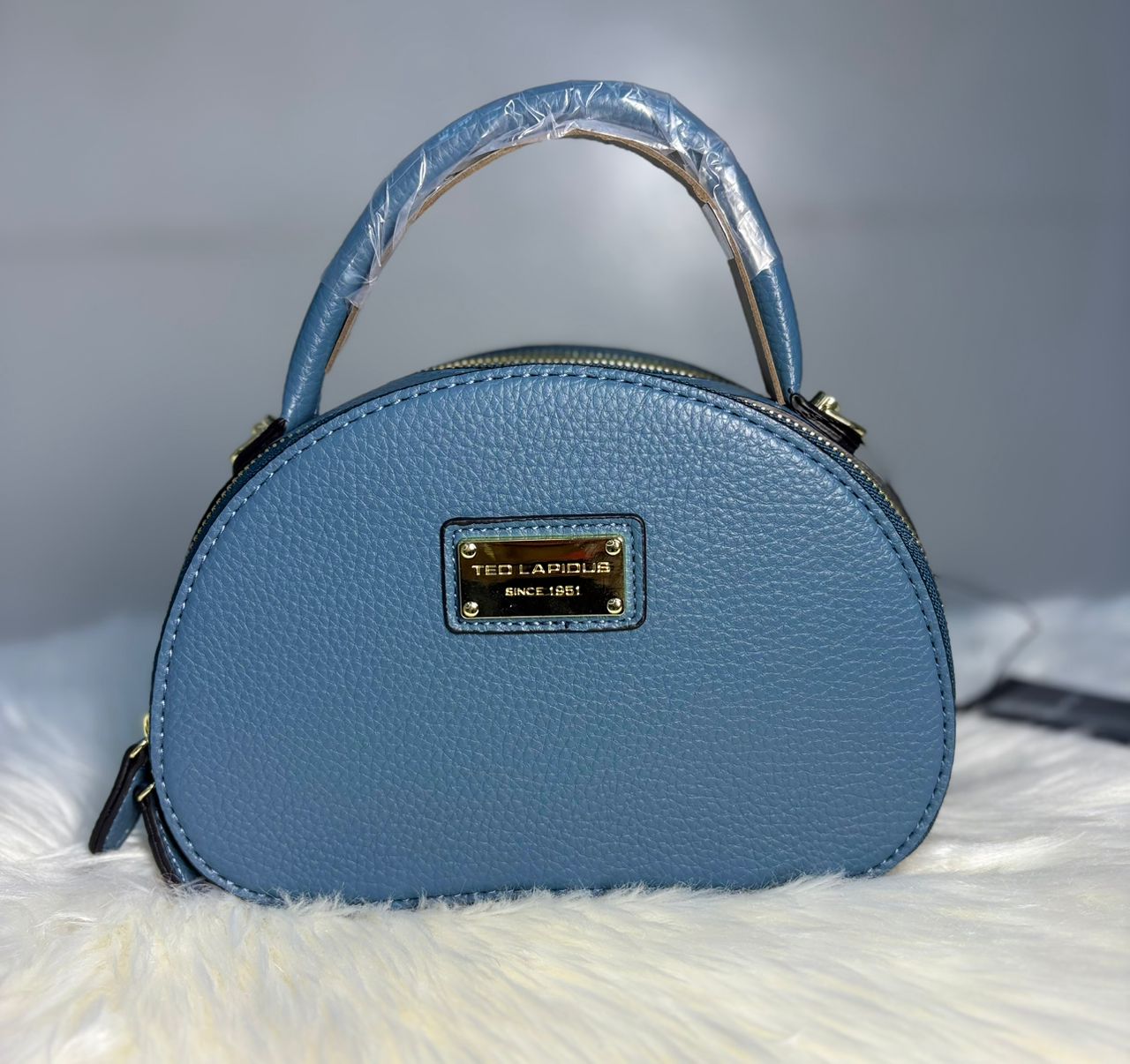 Mini Sac à Main Demi-Lune Ted Lapidus – SimiliCuir Grainé