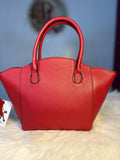 Sac à Main Rouge en Cuir Grainé – Élégance & Raffinement