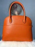 Sac à Main Cuir Véritable – Orange Terracotta | Le Paradis de Lynn