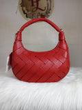 Sac Hobo Tressé en Cuir