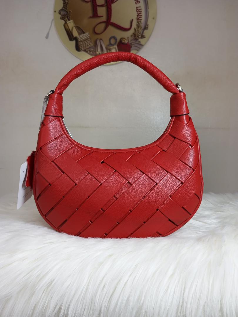 Sac Hobo Tressé en Cuir