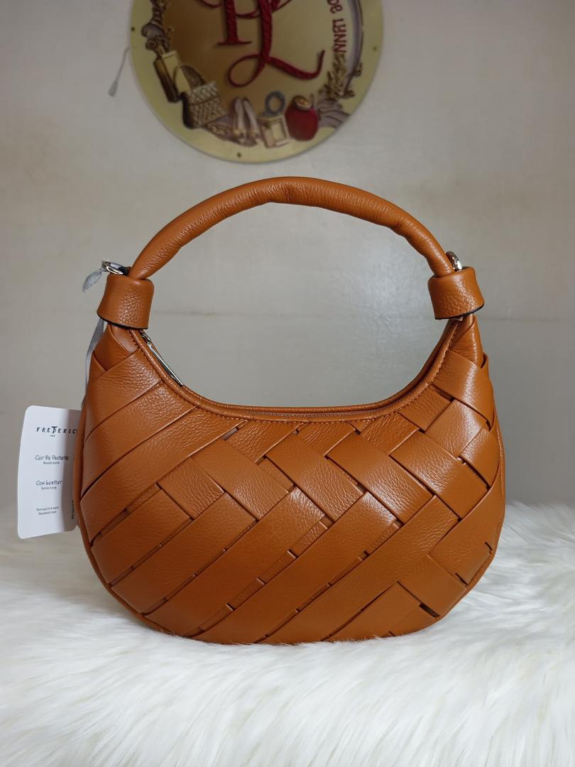 Sac Hobo Tressé en Cuir