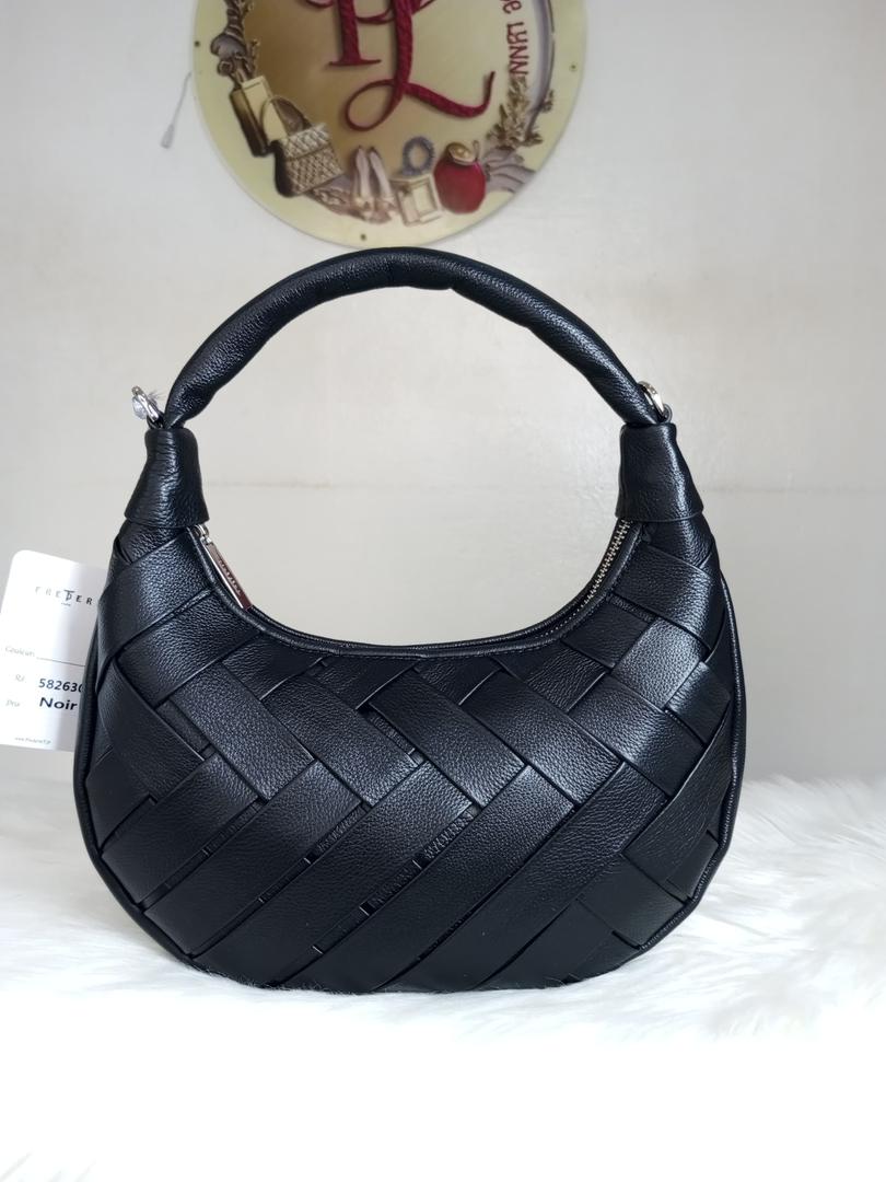 Sac Hobo Tressé en Cuir