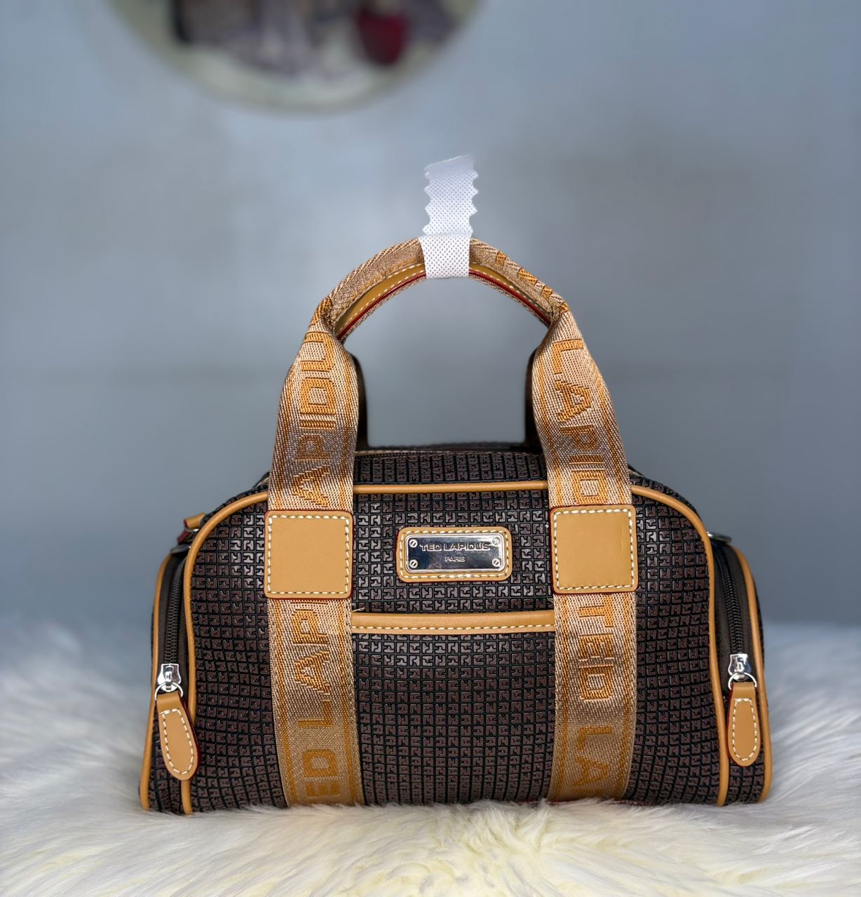 Sac Bowling Ted Lapidous Paris – Monogramme Brun & Camel