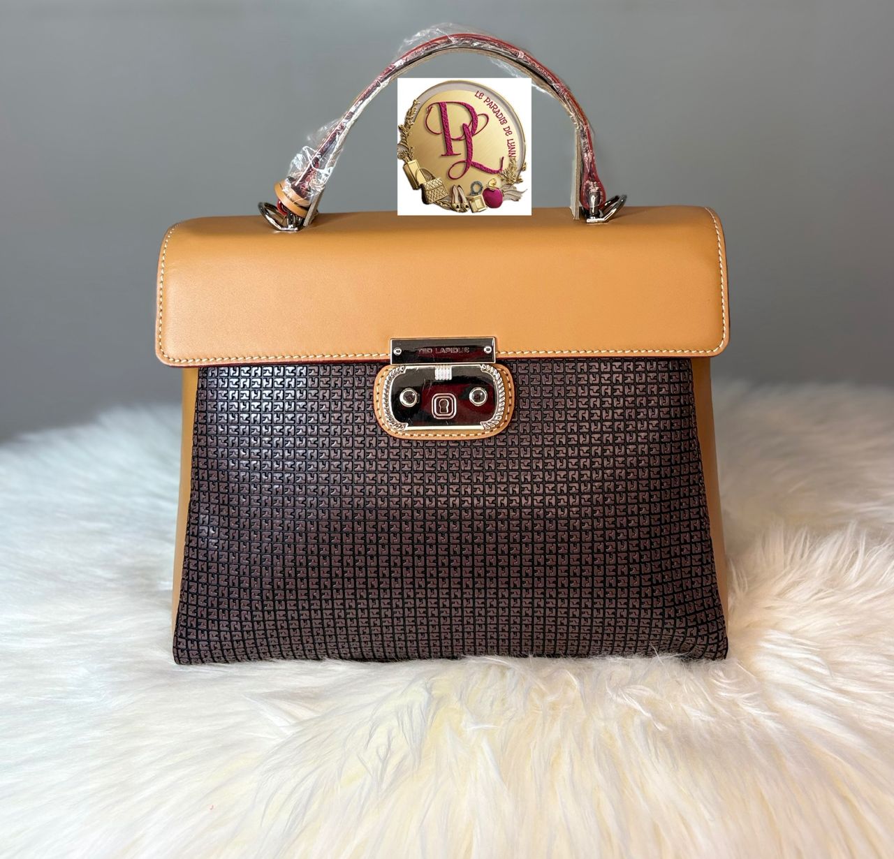 Sac à Main Bicolore Monogramme Ted Lapidus
