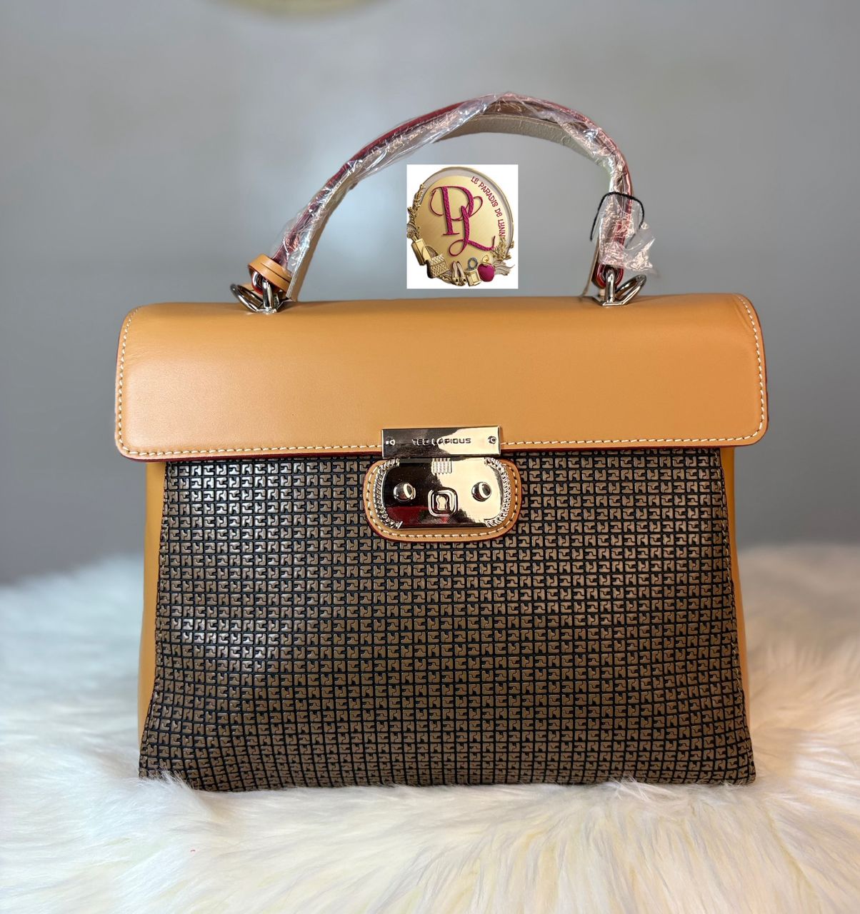 Sac à Main Bicolore Monogramme Ted Lapidus